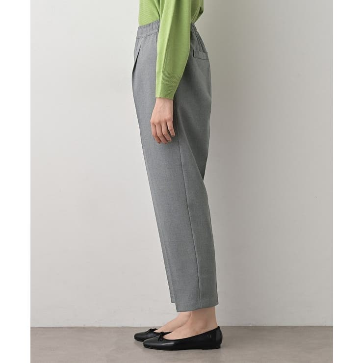 【ウエストゴム/裏地付き】コンフォートテーパードパンツ | Dessin | 詳細画像18 