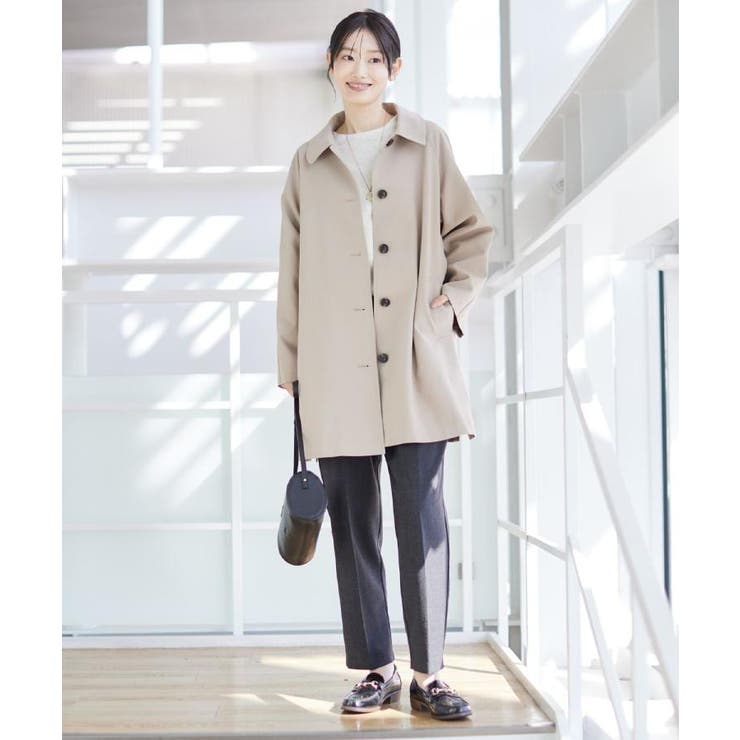 【ウエストゴム/裏地付き】コンフォートテーパードパンツ | Dessin | 詳細画像11 