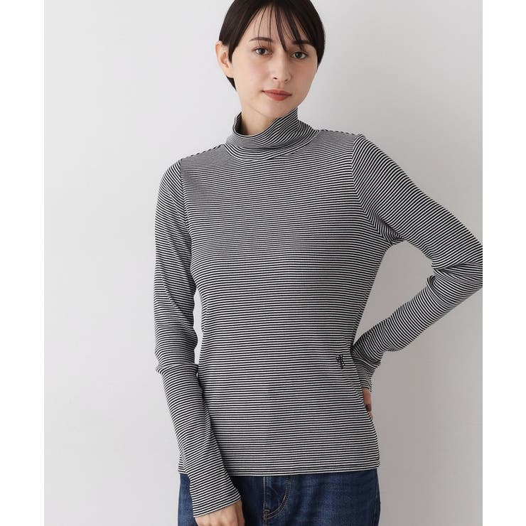 【吸湿発熱/抗菌防臭】ジンジャー混タートルネックプルオ－バー | Dessin | 詳細画像9 