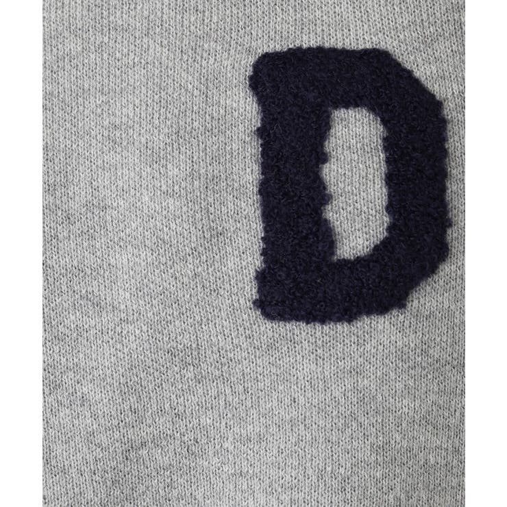 【洗える】Dサガラ刺繍ワッペン付きニット | Dessin | 詳細画像6 