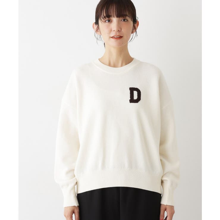 【洗える】Dサガラ刺繍ワッペン付きニット | Dessin | 詳細画像15 