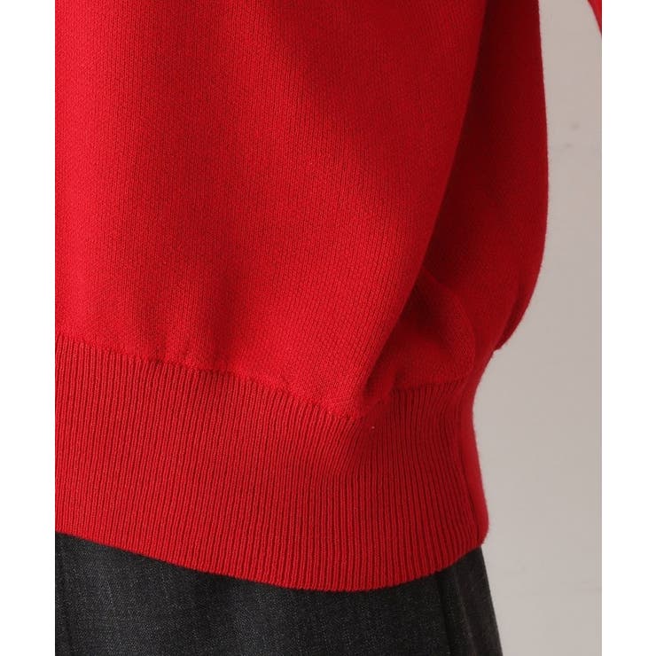 【洗える】フロッキーロゴ入り襟付きニット | Dessin | 詳細画像14 