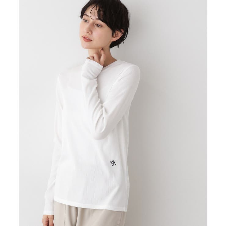 【吸湿発熱/抗菌防臭】ジンジャー混クルーネックプルオーバー | Dessin | 詳細画像2 