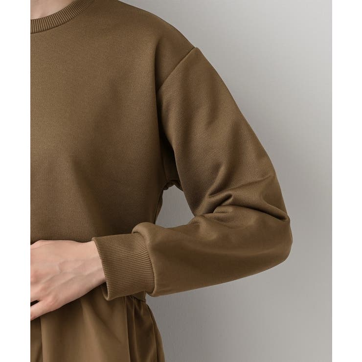 【体型カバー/洗える】ペプラムスウェット | Dessin | 詳細画像17 