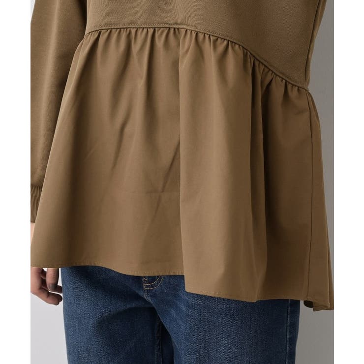 【体型カバー/洗える】ペプラムスウェット | Dessin | 詳細画像18 