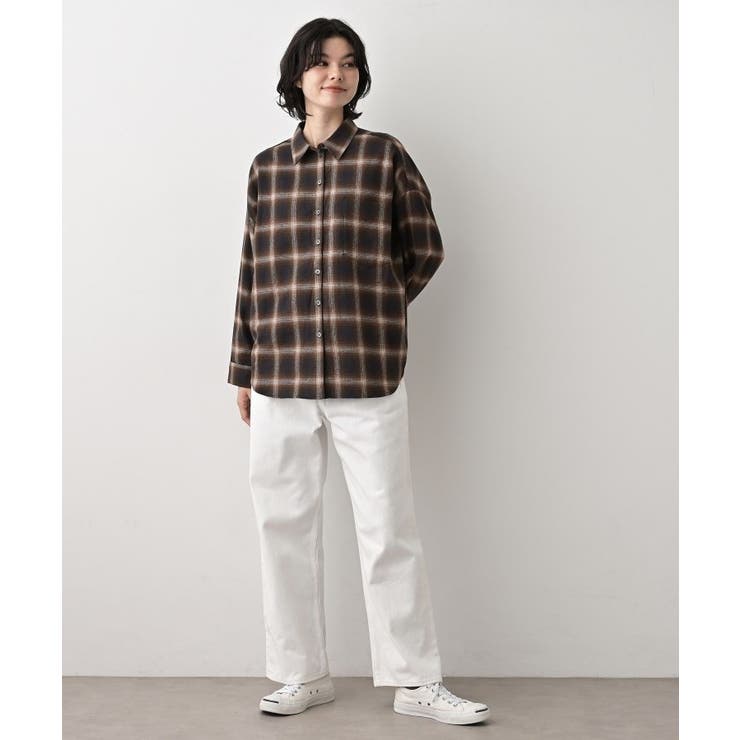 【洗える】起毛オンブレーチェック柄シャツ | Dessin | 詳細画像3 