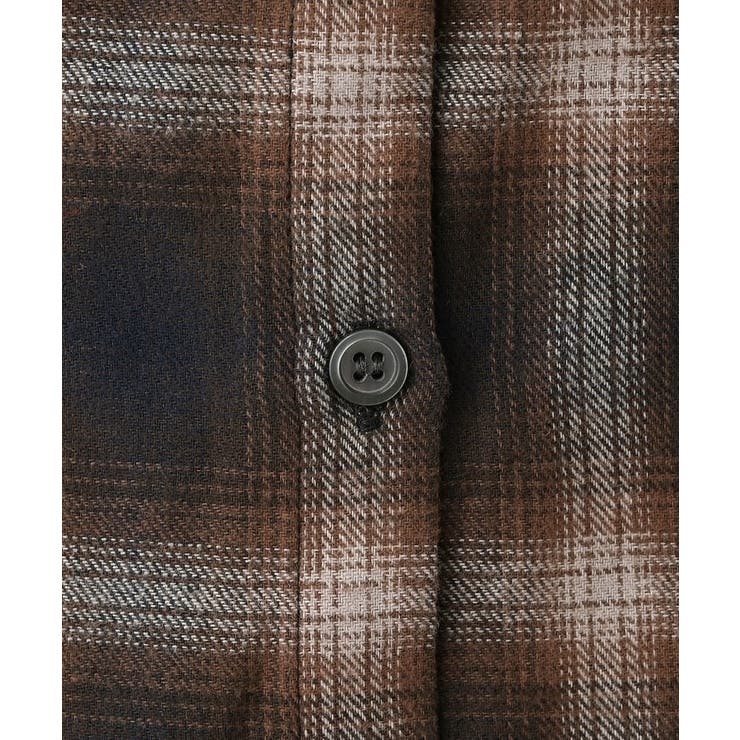 【洗える】起毛オンブレーチェック柄シャツ | Dessin | 詳細画像4 