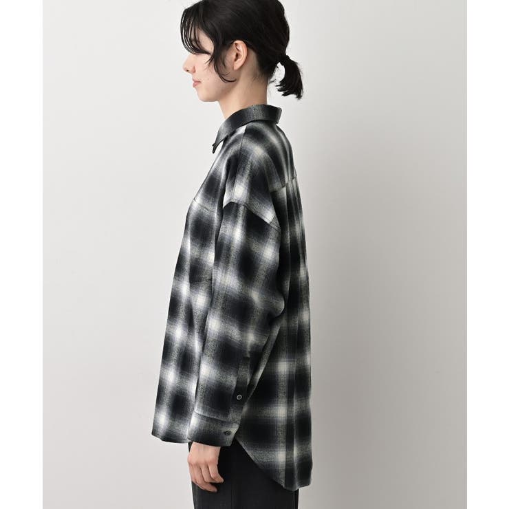 【洗える】起毛オンブレーチェック柄シャツ | Dessin | 詳細画像10 