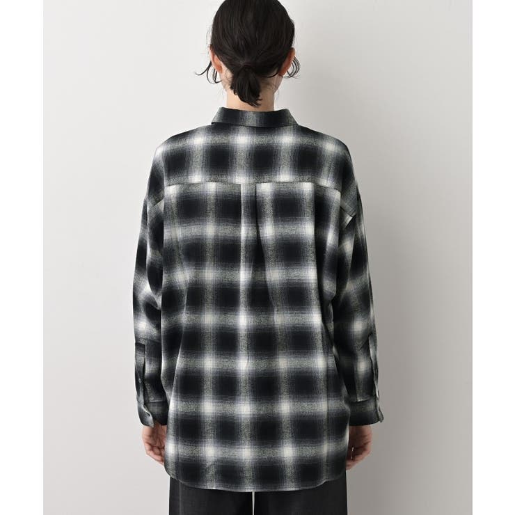 【洗える】起毛オンブレーチェック柄シャツ | Dessin | 詳細画像11 
