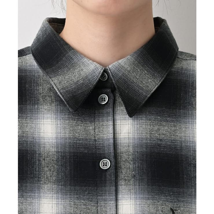 【洗える】起毛オンブレーチェック柄シャツ | Dessin | 詳細画像12 