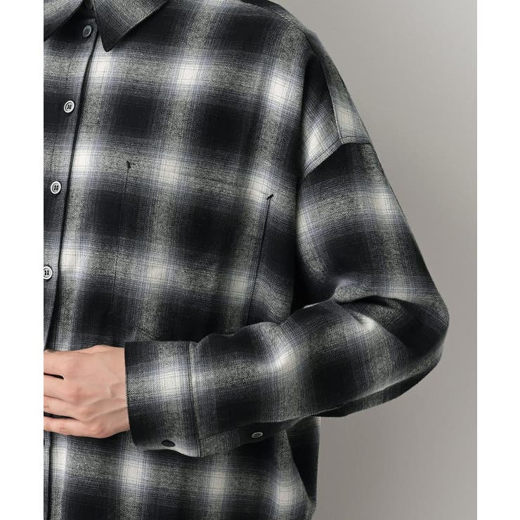 【洗える】起毛オンブレーチェック柄シャツ | Dessin | 詳細画像14 