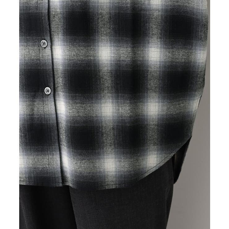 【洗える】起毛オンブレーチェック柄シャツ | Dessin | 詳細画像15 