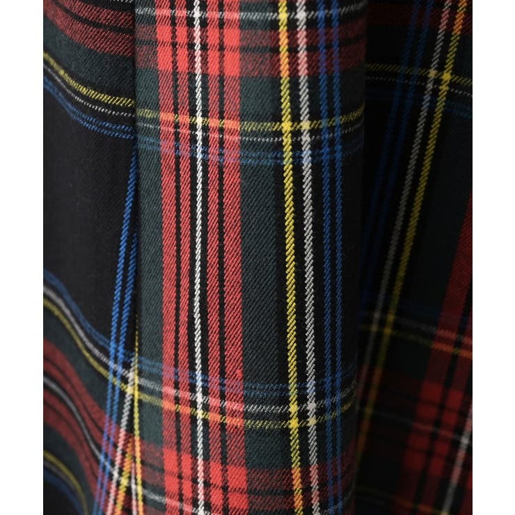 【洗える】チェック柄起毛フレアスカート | Dessin | 詳細画像15 