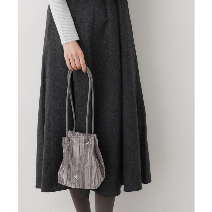 ベロア巾着バッグ | Dessin | 詳細画像1 