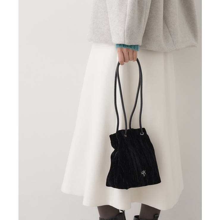 ベロア巾着バッグ | Dessin | 詳細画像3 