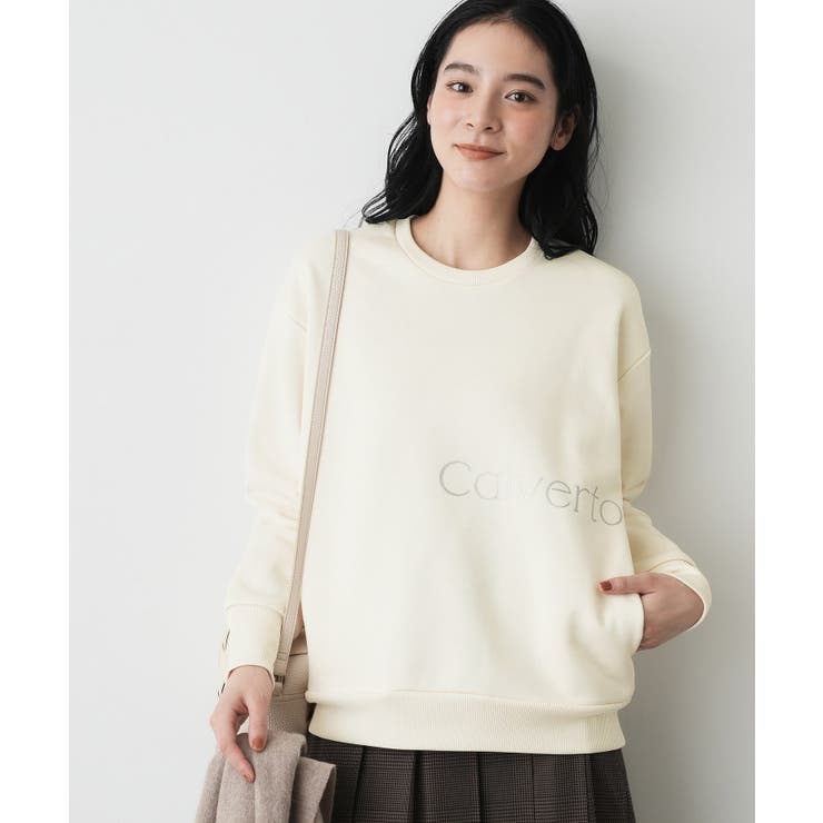 【洗える】裏起毛ロゴスウェット | Dessin | 詳細画像1 