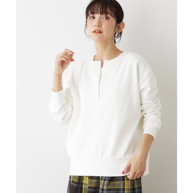 【洗える】ハーフジップ裏毛 | Dessin | 詳細画像1 