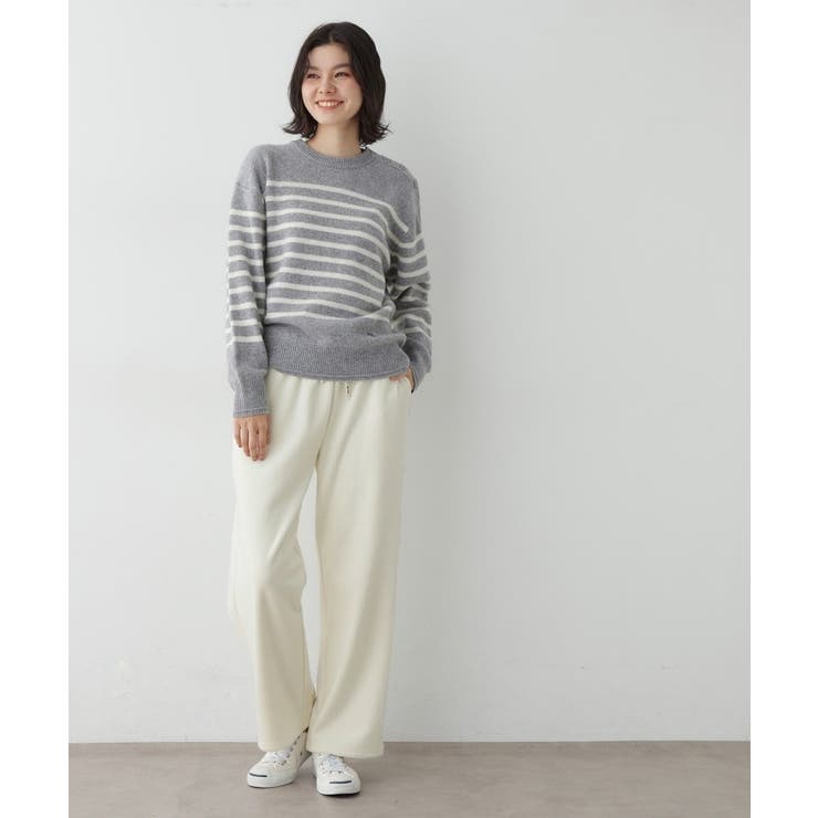 【洗える/ウエストゴム】裏起毛コーデュロイイージーパンツ | Dessin | 詳細画像3 