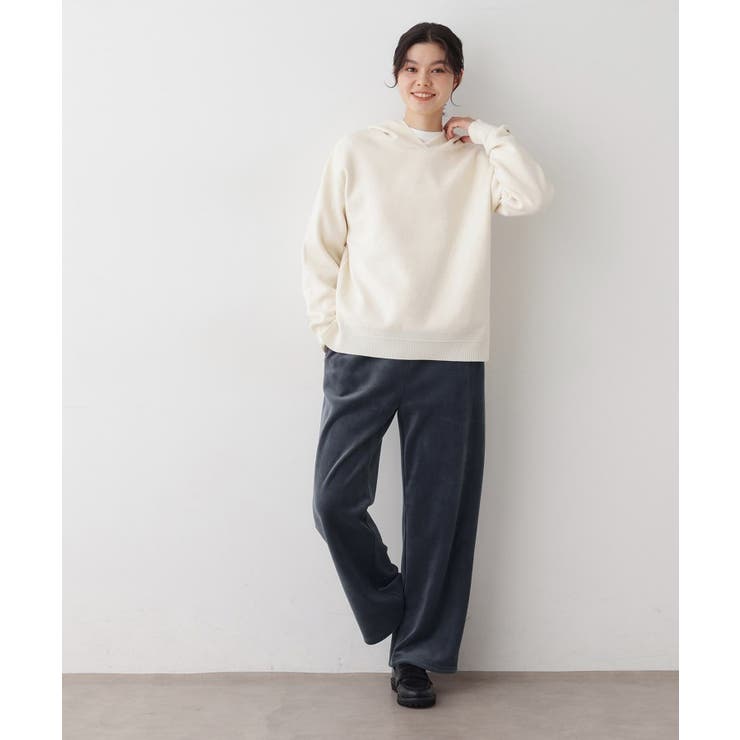 【洗える/ウエストゴム】裏起毛コーデュロイイージーパンツ | Dessin | 詳細画像7 