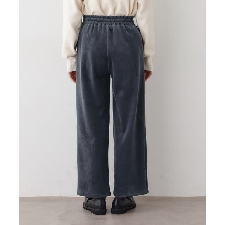 【洗える/ウエストゴム】裏起毛コーデュロイイージーパンツ | Dessin | 詳細画像11 