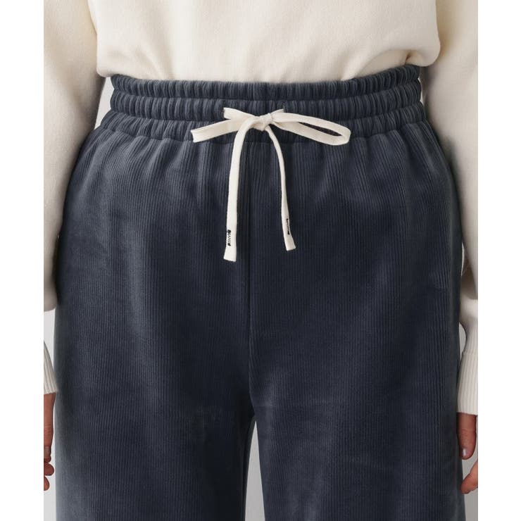 【洗える/ウエストゴム】裏起毛コーデュロイイージーパンツ | Dessin | 詳細画像12 