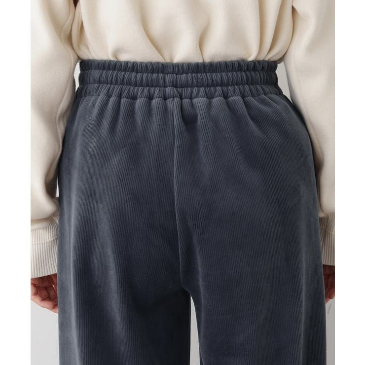 【洗える/ウエストゴム】裏起毛コーデュロイイージーパンツ | Dessin | 詳細画像13 