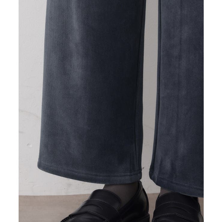 【洗える/ウエストゴム】裏起毛コーデュロイイージーパンツ | Dessin | 詳細画像15 