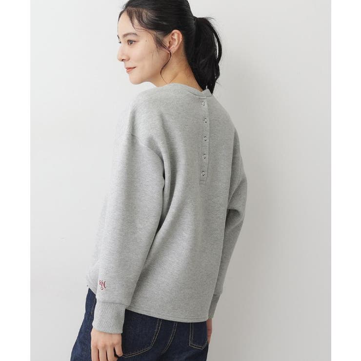 グレー(012) | 【洗える】バックヘンリーソフトボンディングカットソー | Dessin