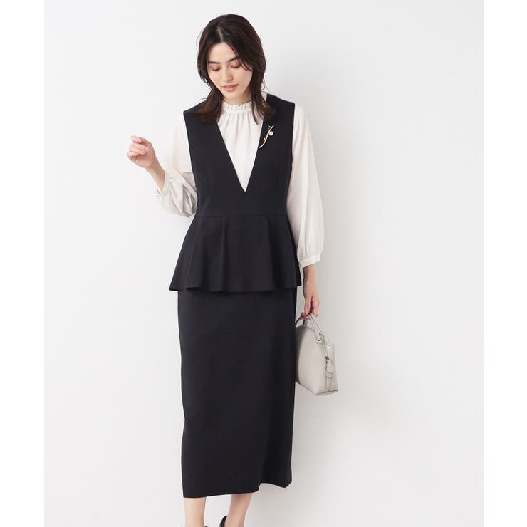 【入卒/セレモニー/洗える】ペプラムジャンパースカート | Dessin | 詳細画像6 