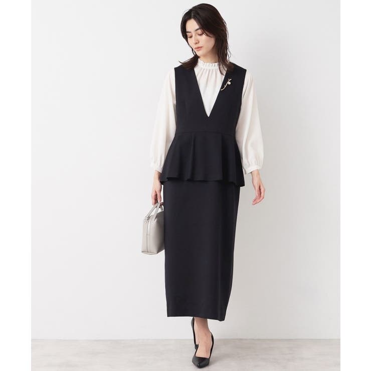 【入卒/セレモニー/洗える】ペプラムジャンパースカート | Dessin | 詳細画像7 