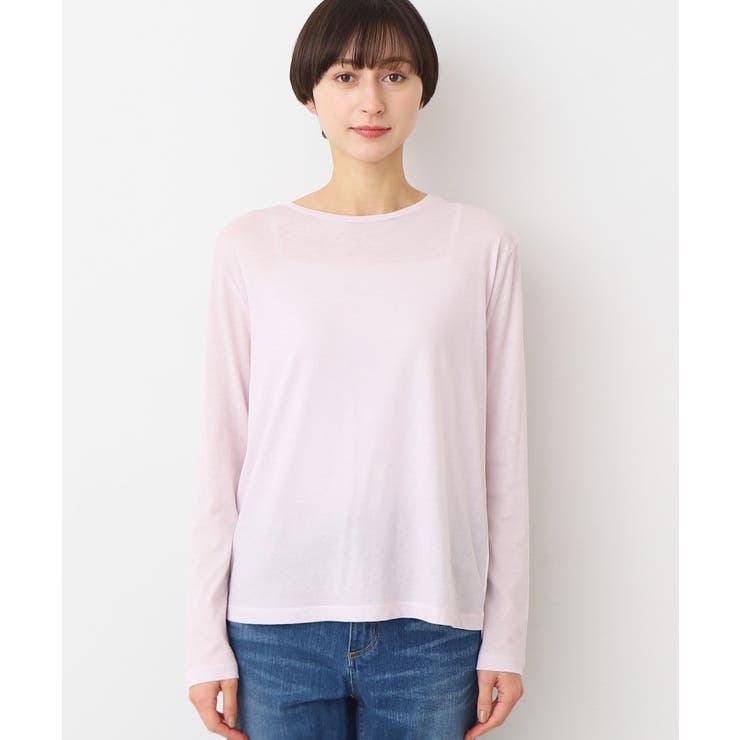 【洗える】クルーネックシースルーロンT | Dessin | 詳細画像13 