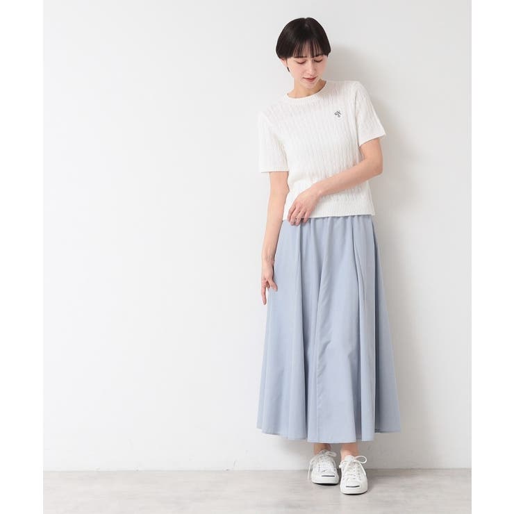 【洗える】ケーブルクルーネックニット | Dessin | 詳細画像3 