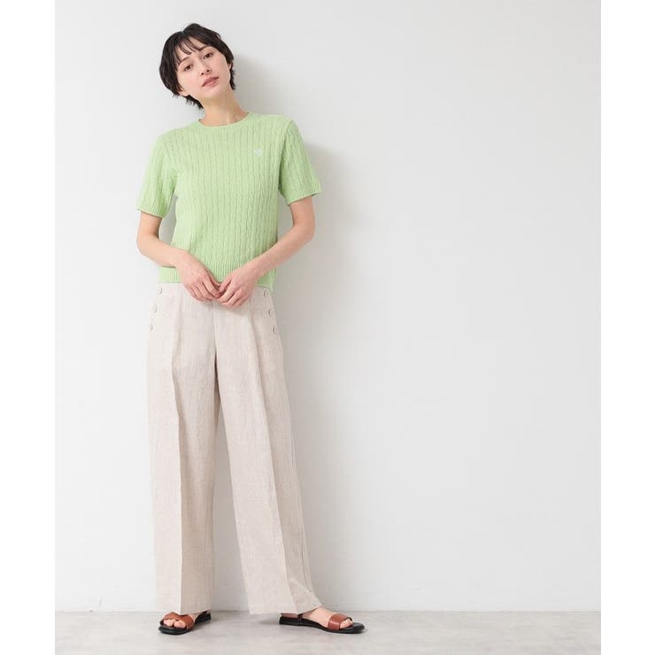 【洗える】ケーブルクルーネックニット | Dessin | 詳細画像6 