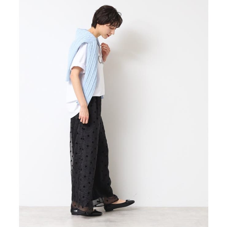 dolce. ドットパンツ white S