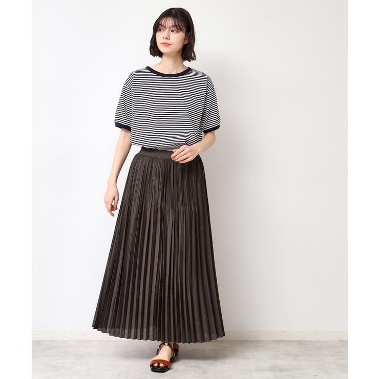 【ウエストゴム・洗える】シアーランダムプリーツスカート | Dessin | 詳細画像3 