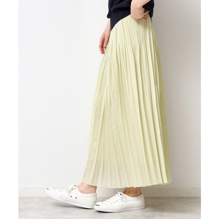 【ウエストゴム・洗える】シアーランダムプリーツスカート | Dessin | 詳細画像6 