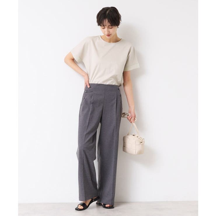 【接触冷感・洗える】美光沢カットソーゆったりシルエット | Dessin | 詳細画像11 