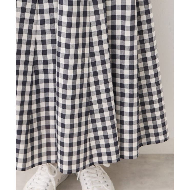 【ウエストゴム・4サイズ展開】映えチェック柄スカート（XS～L） | Dessin | 詳細画像17 