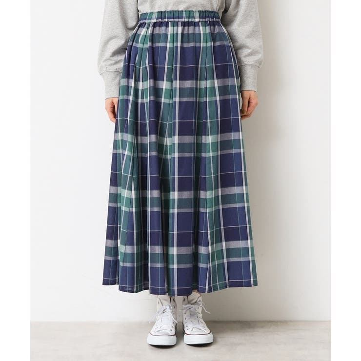 【ウエストゴム・洗える】映えチェック柄スカート（XS～L） | Dessin | 詳細画像46 