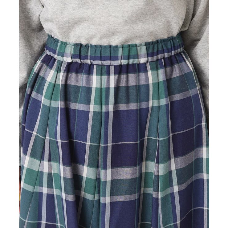 【ウエストゴム・洗える】映えチェック柄スカート（XS～L） | Dessin | 詳細画像49 