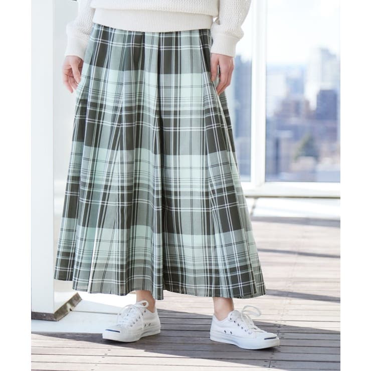 【ウエストゴム・洗える】映えチェック柄スカート（XS～L） | Dessin | 詳細画像6 