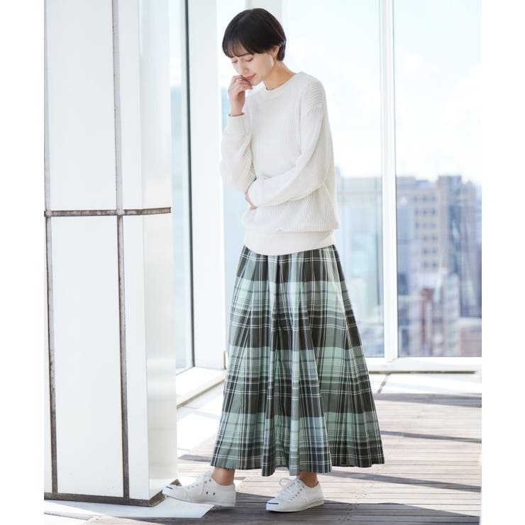 【ウエストゴム・洗える】映えチェック柄スカート（XS～L） | Dessin | 詳細画像8 