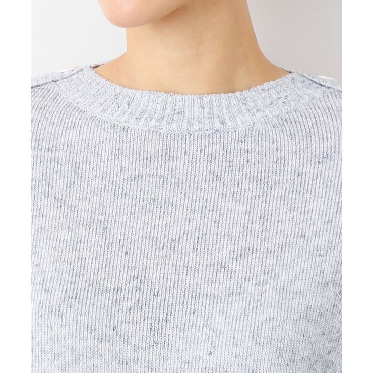 【洗える】肩ボタンミックス糸ニット（S～L) | Dessin | 詳細画像16 