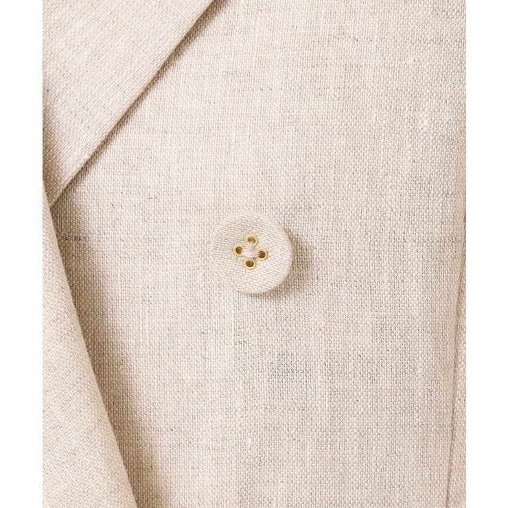 【セットアップ可能・洗える】リネンスリーブレスジャケット | Dessin | 詳細画像8 