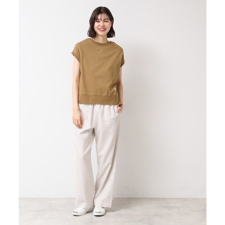 【洗える】フレンチスリーブリブ付きカットソー（S～L） | Dessin | 詳細画像11 