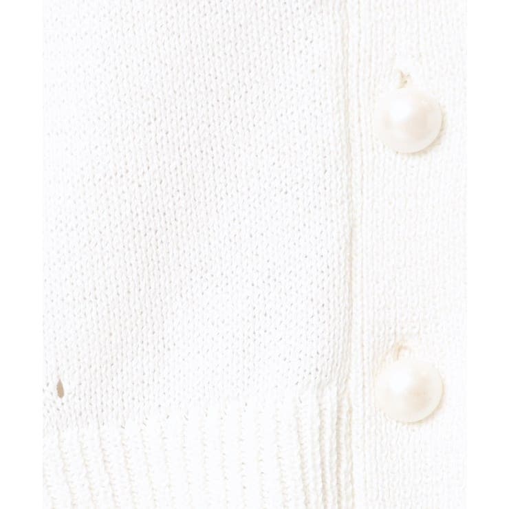 【洗える】パール調ボタン付きニットジレ | Dessin | 詳細画像8 