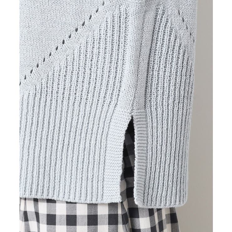 【洗える】パール調ボタン付きニットジレ | Dessin | 詳細画像18 