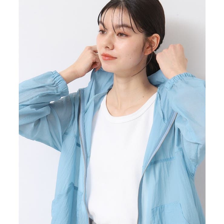 ブルー(092) | 【洗える】フーデットシアーブルゾン（S～L） | Dessin