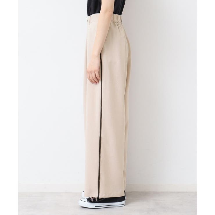 【セットアップ可能・洗える】タック入りワイドパンツ（S～L） | Dessin | 詳細画像14 