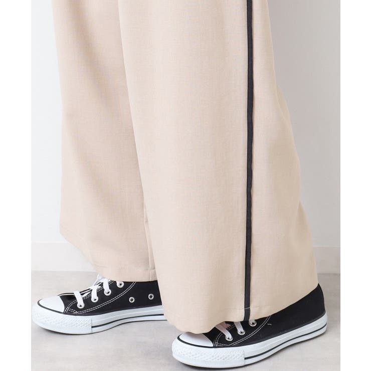 【セットアップ可能・洗える】タック入りワイドパンツ（S～L） | Dessin | 詳細画像19 